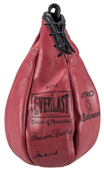 Muhammad Ali Autographed Everlast Punching Speed Bag (JSA)